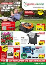 Aktueller Hagebaumarkt Prospekt mit Akku Rasenmäher, "So günstig geht das!", Seite 1