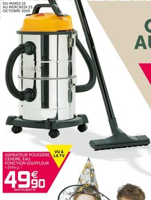 Aspirateur poussière, cendre, eau, fonction souffleur - Gifi à Garges-lès-Gonesse Aspirateur poussière, cendre, eau, fonction souffleur en promo chez Gifi Garges-lès-Gonesse à 49,90 €