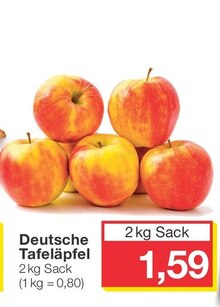 Lebensmittel im aktuellen Jawoll Prospekt Deutsche Tafeläpfel für 1,59 € bei Jawoll im Angebot