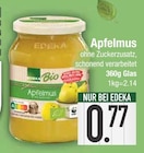 Apfelkompott im EDEKA Prospekt Apfelmus von Edeka Bio im aktuellen EDEKA Prospekt für 0,77 €
