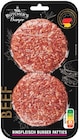 Angus Irish Beef oder Beef Rindfleisch Burger Patties von Butcher's Burger im aktuellen REWE Prospekt für 3,33 €