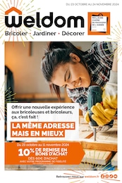 Prospectus Weldom à Mende, "LA MÊME ADRESSE MAIS EN MIEUX", 28 pages, 25/10/2024 - 24/11/2024