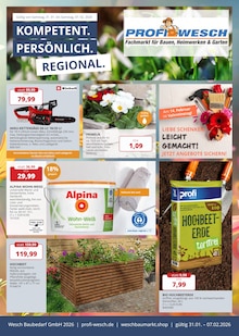 Aktueller PROFI Wesch Prospekt für Breitenworbis und Ungebung, Seiten zum blättern PROFI Wesch Prospekt KOMPETENT. PERSÖNLICH. REGIONAL. mit Seiten in Breitenworbis und Umgebung