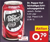 Dr. Pepper Koffeinhaltiges Erfrischungsgetränk im Angebot bei Netto Marken-Discount in Wuppertal Dr. Pepper Koffeinhaltiges Erfrischungsgetränk Angebote von Dr. Pepper bei Netto Marken-Discount Wuppertal für 0,79 €