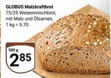 Malzkraftbrot im Angebot bei GLOBUS in Homburg Malzkraftbrot Angebote von GLOBUS bei GLOBUS Homburg für 2,85 €