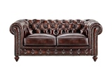 uno Ledersofa im Vintagelook Chesterfield im aktuellen Höffner Prospekt