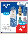 Edelstahl-Trinkflasche für 5,99 € bei budni im Angebot Edelstahl-Trinkflasche im aktuellen budni Prospekt