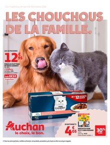 Promotion Chat dans le prospectus Auchan Hypermarché, valable du 06/10/2026 au 18/10/2026 Promo Chat dans le catalogue Auchan Hypermarché du moment à la page 1
