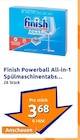 Powerball All in 1 Spülmaschinentabs Angebote von Finish bei Action Borken für 3,69 €