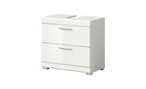 Waschbeckenunterschrank SCHLOONSEE Breite 60cm 2 Schubkästen mit Siphonausschnitt MDF-Front in verschiedenen Farben erhältlich Badmöbel Badschrank Kommode Bad Schloonsee von  im aktuellen Höffner Prospekt für 119,00 €