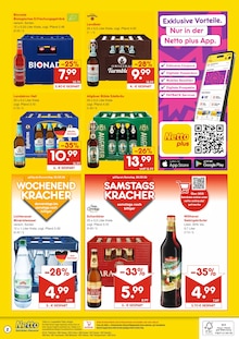 Wasser im Netto Marken-Discount Prospekt "DER ORT, AN DEM DU IMMER AUSGEZEICHNETE PREISE FINDEST." mit 2 Seiten (Cottbus)