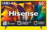 Téléviseur 50" UHD 4K - HISENSE en promo chez Hyper U Vigneux-sur-Seine à 299,00 €