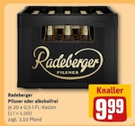 Pilsner oder alkoholfrei von Radeberger für 9,99 € bei REWE im Angebot Pilsner oder alkoholfrei von Radeberger im aktuellen REWE Prospekt