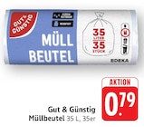 Müllbeutel im Angebot bei EDEKA in Leinfelden-Echterdingen Müllbeutel Angebote von Gut & Günstig bei EDEKA Leinfelden-Echterdingen für 0,79 €