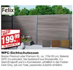 Aktuelles WPC-Sichtschutzzaun Boston Angebot bei bauSpezi in Erlangen ab 199,99 €