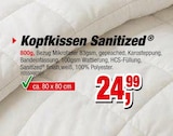 Kopfkissen Sanitized im Angebot bei Die Möbelfundgrube in Neunkirchen Kopfkissen Sanitized Angebote bei Die Möbelfundgrube Neunkirchen für 24,99 €