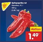 Aktuelle Paprika Angebote bei Netto Marken-Discount in Paderborn Aktuelles Spitzpaprika rot Angebot bei Netto Marken-Discount in Paderborn ab 1,49 €