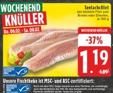 Seelachsfilet Angebote von MSC bei E center Kamen für 1,19 €