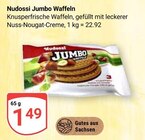 Jumbo Waffeln im Angebot bei GLOBUS in Leipzig Jumbo Waffeln Angebote von Nudossi bei GLOBUS Leipzig für 1,49 €