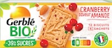 Biscuit Bio Sablé Cranberry Saveur Amande Bio - Gerblé en promo chez Intermarché Hyper Biscuit Bio Sablé Cranberry Saveur Amande Bio - Gerblé dans le catalogue Intermarché Hyper
