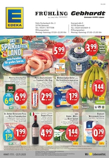 EDEKA Prospekt der Woche "Aktuelle Angebote" Seite 1, 17.11.2025 bis 22.11.2025 für Detmold Aktueller EDEKA Prospekt "Aktuelle Angebote" Seite 1 von 24 Seiten für Detmold