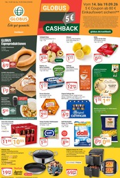 GLOBUS Supermarkt Prospekt der aktuellen Woche mit 26 Seiten, gültig von 14.09.2026 bis 19.09.2026, in Sulzbach und Umgebung Aktueller GLOBUS Supermarkt Prospekt in Sulzbach und Umgebung, "Aktuelle Angebote" mit 26 Seiten, 14.09.2026 - 19.09.2026