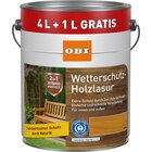 OBI Wetterschutz Holzlasur 2in1 Kiefer 5 l für 35,99 € bei OBI im Angebot OBI Wetterschutz Holzlasur 2in1 Kiefer 5 l im aktuellen OBI Prospekt