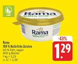 100 % Natürliche Zutaten im Angebot bei EDEKA in Würzburg 100 % Natürliche Zutaten Angebote von Rama bei EDEKA Würzburg für 1,29 €