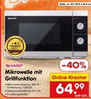 Mikrowelle mit Grillfunktion im Angebot bei Netto Marken-Discount in Kaufbeuren Mikrowelle mit Grillfunktion Angebote von SHARP bei Netto Marken-Discount Kaufbeuren für 64,99 €