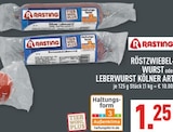 Röstzwiebelwurst oder Leberwurst Kölner Art Angebote von Rasting bei Marktkauf Mülheim für 1,25 €