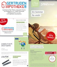Aktueller LINDA Apotheken Prospekt für Neuenrade: Aktuelle Angebote mit 3} Seiten, 01.07.2025 - 31.08.2025