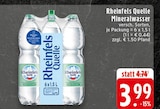 Mineralwasser Angebote von Rheinfels Quelle bei E center Bottrop für 3,99 €