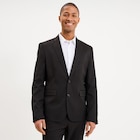 Veste blazer costume manches longues noir homme en promo chez La Halle Clermont-Ferrand à 45,99 €