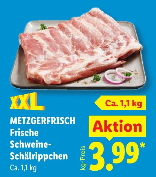 Metzgerfrisch Frische Schweine-Schälrippchen