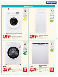 Prix et réduction Lave-Vaisselle dans le prospectus Auchan Hypermarché en cours Offre Lave-Vaisselle dans le catalogue Auchan Hypermarché du moment à la page 29