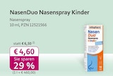 Aktuelle Nasenspray Angebote bei mea - meine apotheke in Neuss Aktuelles NasenDuo Nasenspray Kinder Angebot bei mea - meine apotheke in Neuss ab 4,60 €