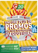Catalogue G20 à Toulouse, avec 24 pages Prospectus G20 à Toulouse, "Encore plus de promos sur tous vos produits du quotidien", 24 pages, 03/06/2020 - 14/06/2020