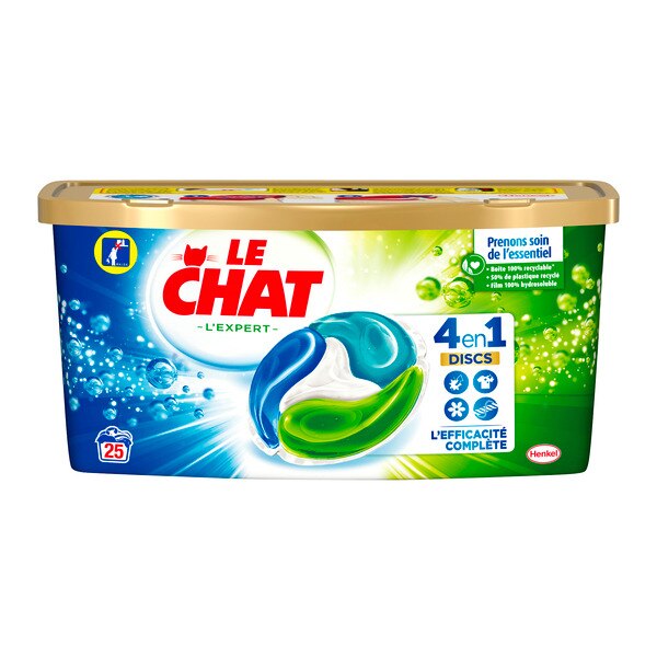 Le Chat L'Expert Bicarbonate – Lessive liquide – 100 lavages (4 x