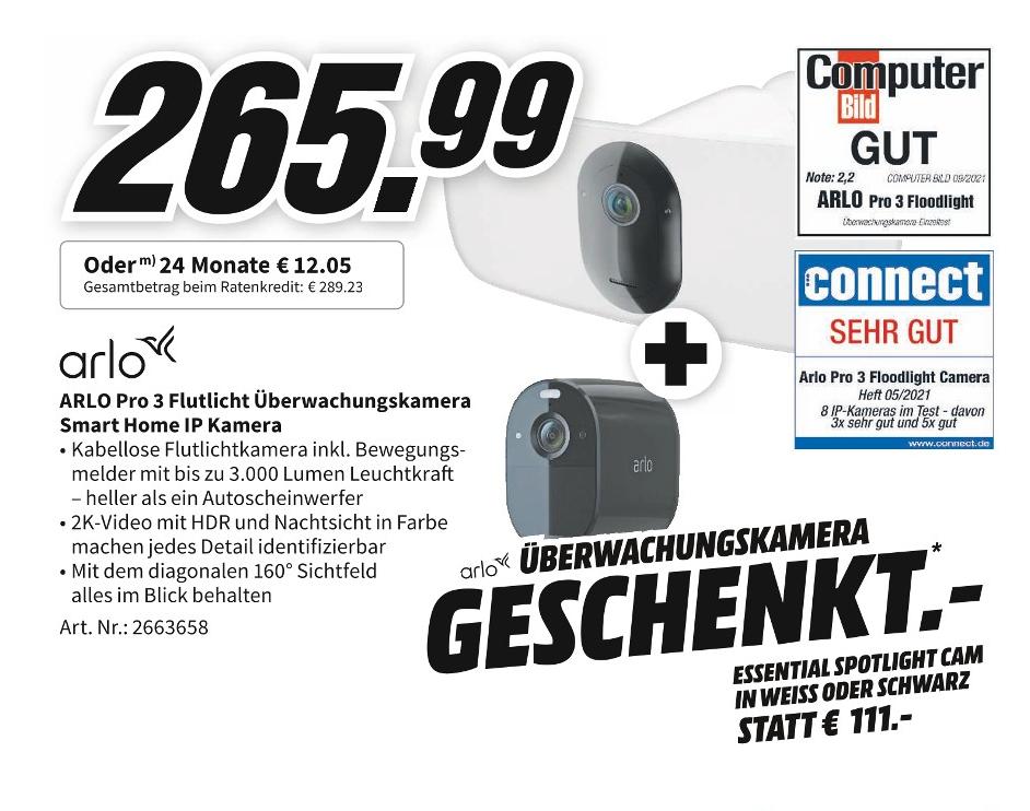 Media-Markt Kaufbeuren - Smart Home IP Kamera Smart Home IP Kamera Angebot bei Media-Markt Kaufbeuren im Prospekt Top Angebote