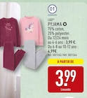 Pyjama - L&D en promo chez Aldi Pyjama - L&D dans le catalogue Aldi