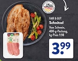 Schnitzel im Angebot bei ALDI SÜD in Offenbach Schnitzel Angebote von FAIR & GUT bei ALDI SÜD Offenbach für 3,99 €