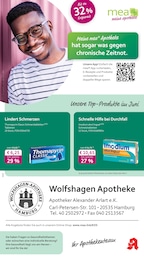 mea - meine apotheke Prospekt für Hamburg mit 4 Seiten mea - meine apotheke Prospekt für Hamburg: "Unsere Juni-Angebote", 4 Seiten, 01.06.2025 - 30.06.2025