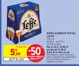 Bière d'Abbaye Rituel - Leffe - Intermarché à Toulouse Bière d'Abbaye Rituel - Leffe en promo chez Intermarché Toulouse à 2,84 €