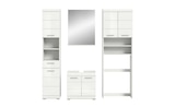 Badmöbel-Set SCHLOONSEE 4 teilig bestehend aus: Hochschrank WBU Badspiegel Waschmaschinenumbauschrank Schloonsee Angebote bei Höffner Fürth für 519,00 €