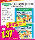 Promo 21 bâtonnets de surimi mini moelleux à 1,37 € dans le catalogue Norma à Uckange