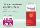 Chlorhexamed forte alkoholfrei 0,2 % Angebot in Freiburg Chlorhexamed forte alkoholfrei 0,2 % im aktuellen Prospekt bei mea - meine apotheke in Freiburg