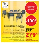 Ensemble table et fauteuils Reims en promo chez Super U Villeurbanne à 279,00 €