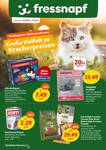 Katzenstreu im aktuellen Fressnapf Prospekt (Rostock) Katzenstreu im Fressnapf Prospekt "GroĂźe Vielfalt zu Kracherpreisen" mit 22 Seiten (Rostock)
