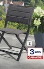 Chaise pliante en aluminium - Belavi en promo chez Aldi Dunkerque à 39,99 €