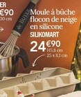 Moule à bûche flocon de neige en silicone - SILIKOMART en promo chez Ambiance & Styles Nantes à 24,90 €